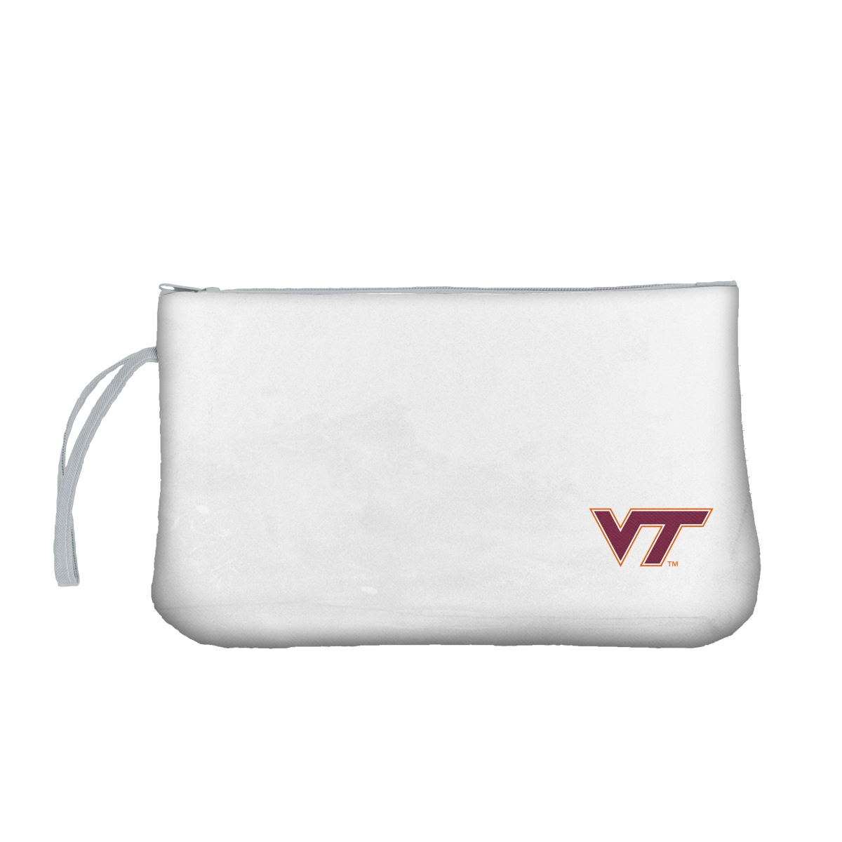 235-922 NCAA University of Virginia Tech Clear Wristlet