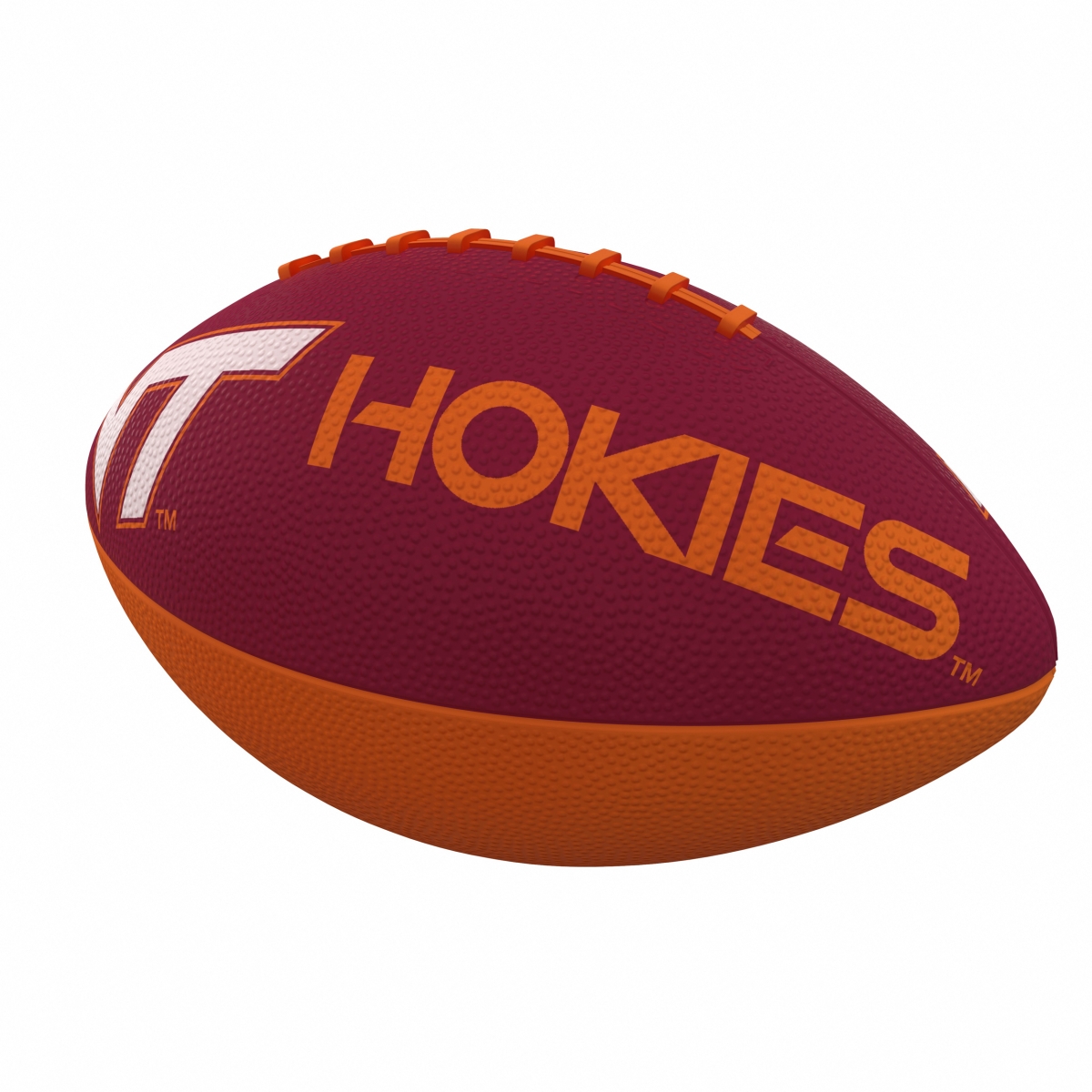 235-93JR-1 Virginia Tech Combo Logo Junior-Size Rubber Football