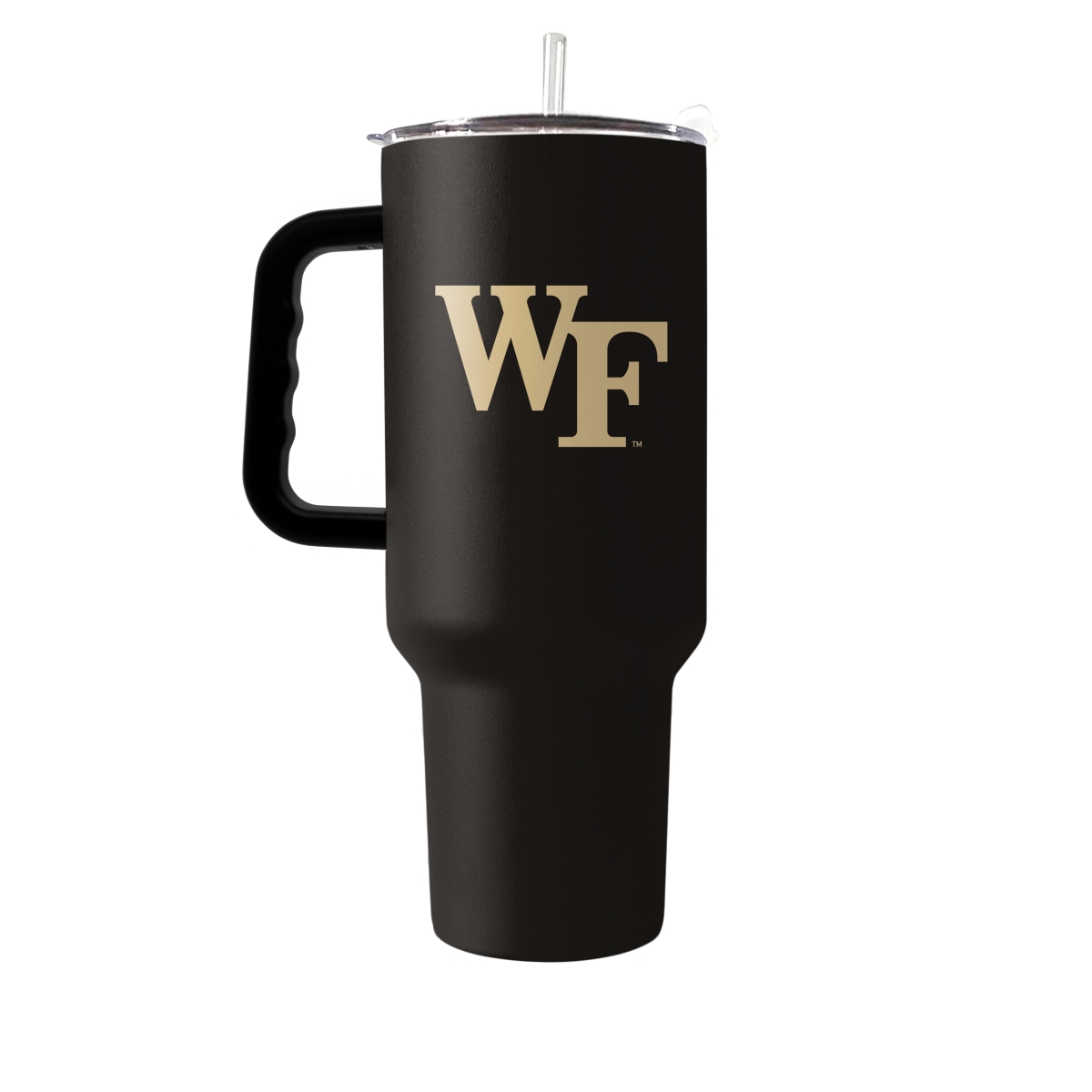236-S40PT-34 Wake Forest 40 oz Flipside Powder Coat Tumbler