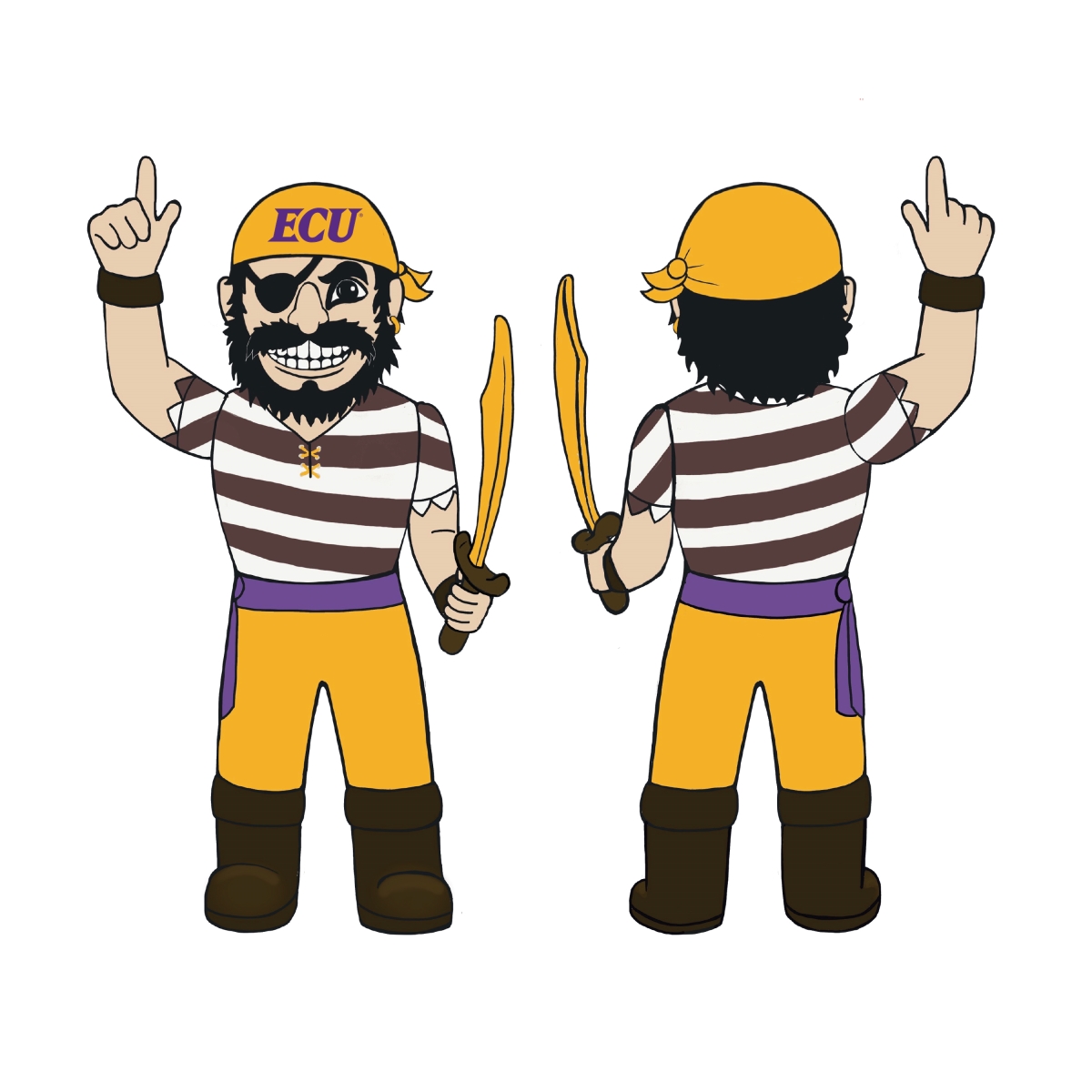 131-100-M East Carolina Inflatable Mascot