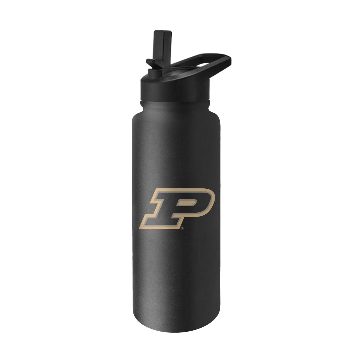 201-S34QB-8 Purdue 34 oz Logo Quencher Bottle