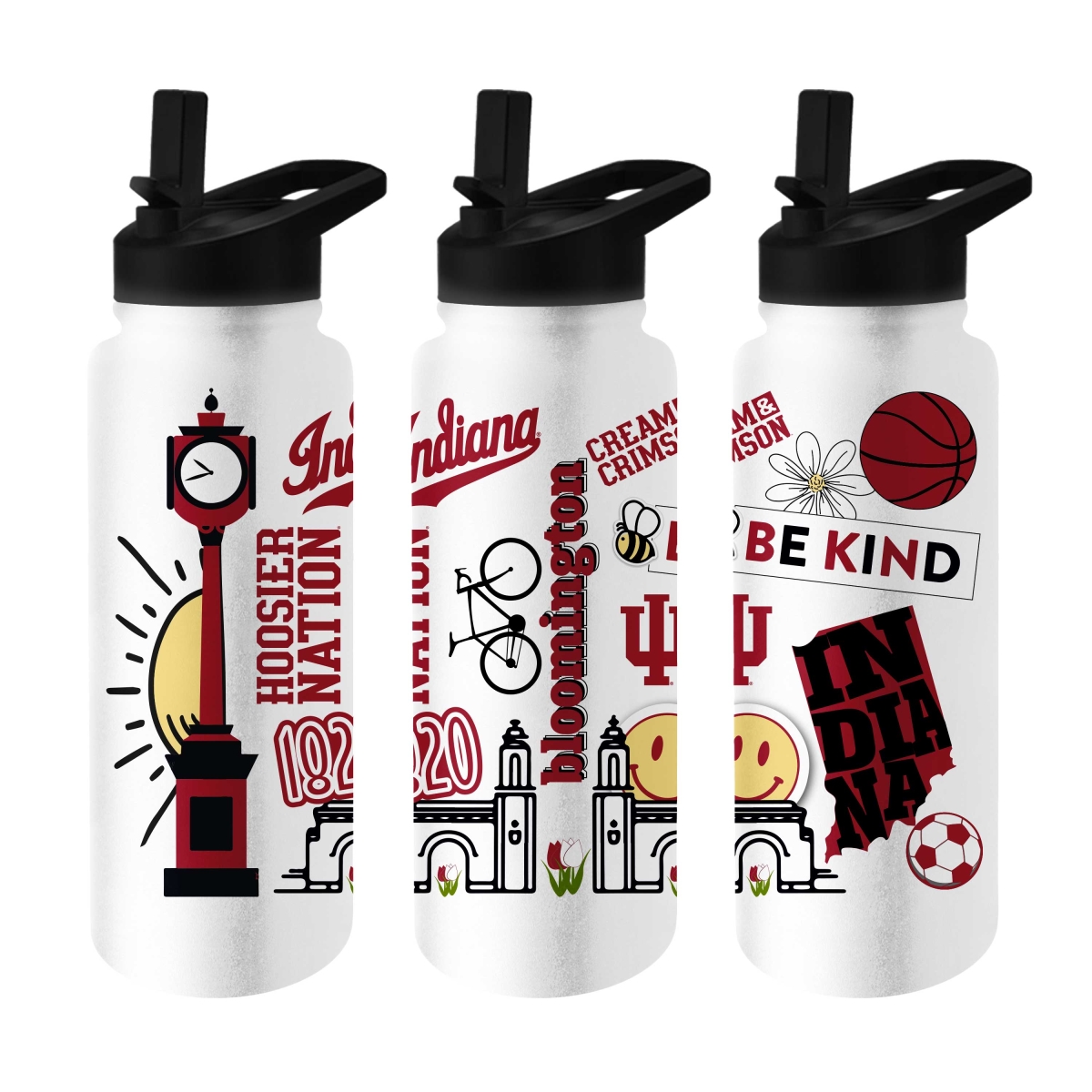 153-S34QB-63 34 oz Indiana Pacers Native Quencher Bottle