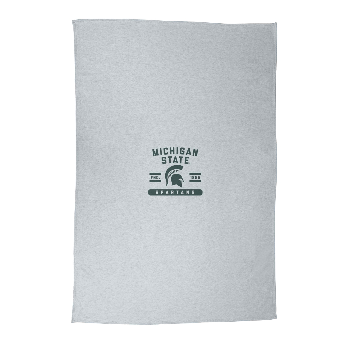 172-74DS-AGRY Michigan State Athletic Gray Sublimated Sweatshirt Blanket