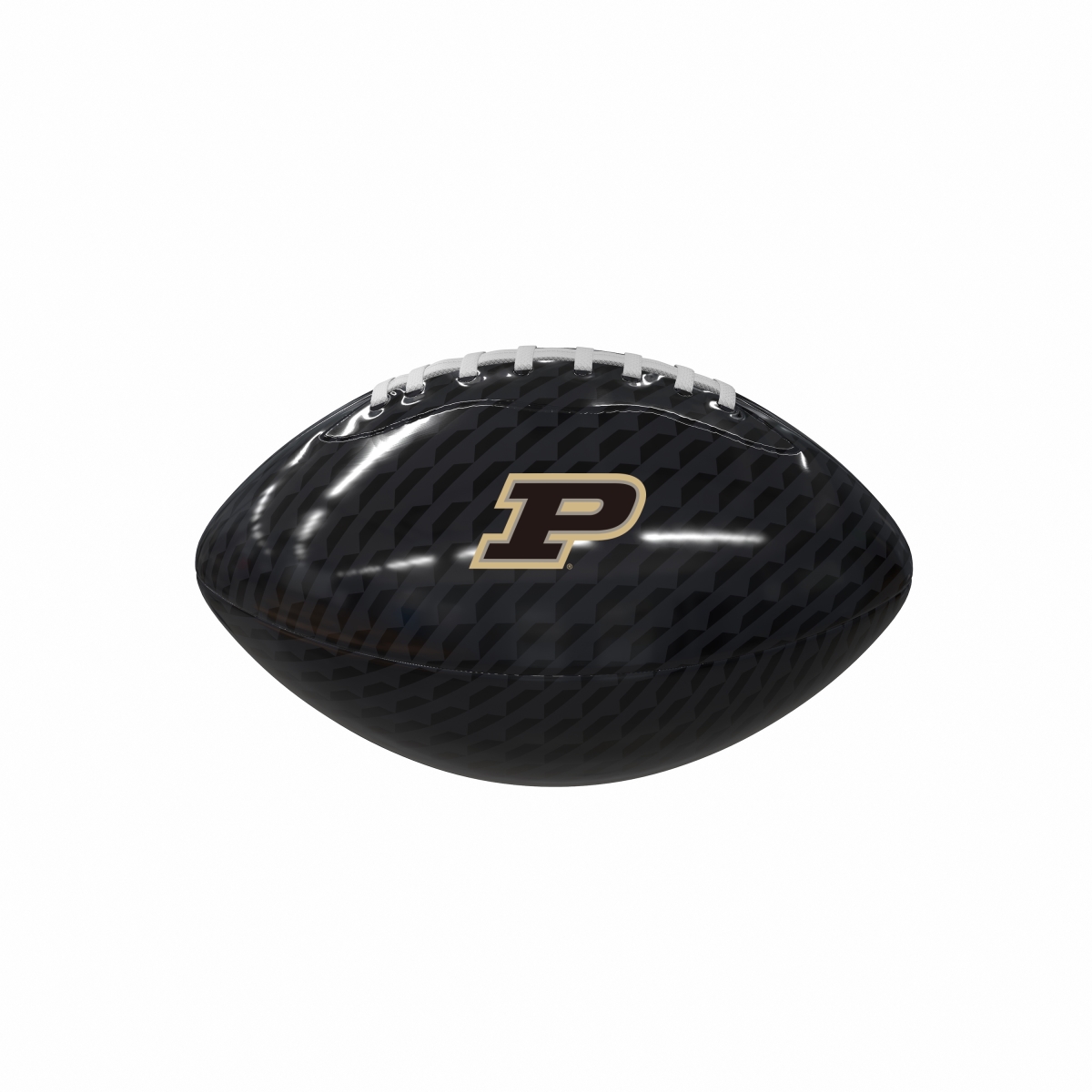 201-93MG-1 NCAA Purdue University Boilermakers Carbon Fiber Mini Size Glossy Football