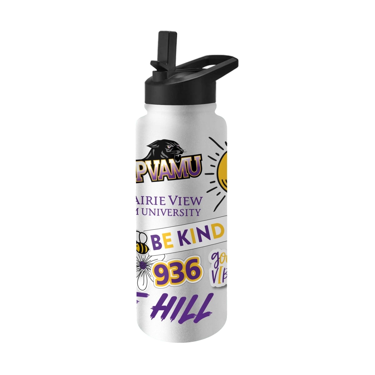 364-S34QB-63 Prairie View A&M Univ Panthers 34 oz Native Quencher Bottle