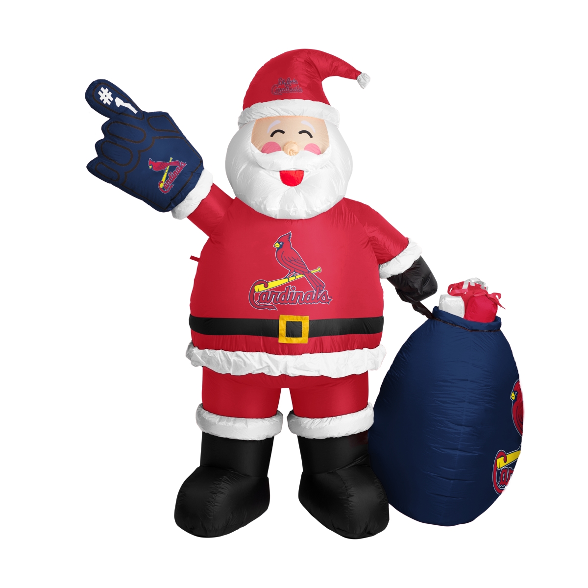 527-100-S St. Louis Cardinals Inflatable Santa