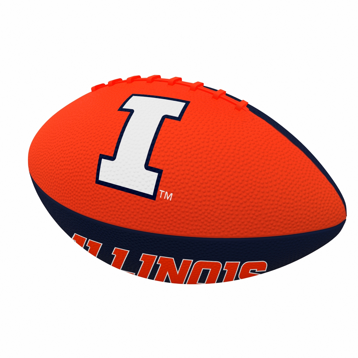 151-93JR-2 Illinois Pinwheel Junior Size Rubber Football