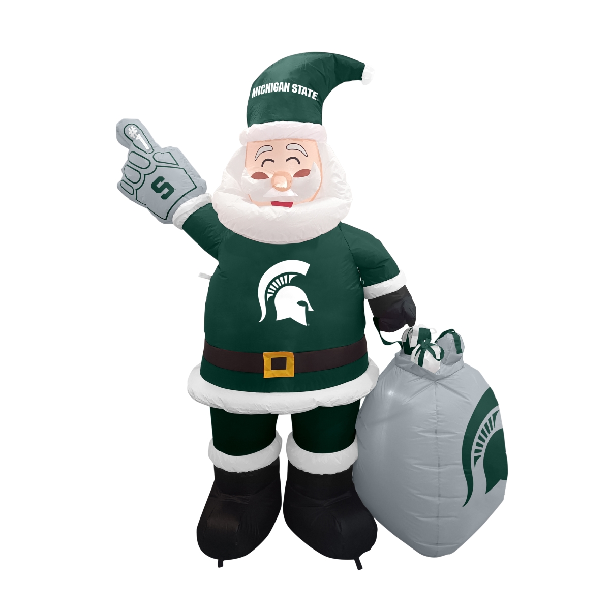 172-100-SC NCAA Michigan State University Yard Inflatable Santa Claus