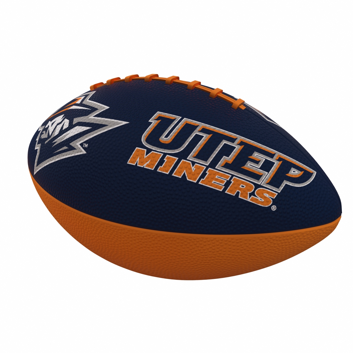 231-93JR-1 UTEP Combo Logo Junior-Size Rubber Football