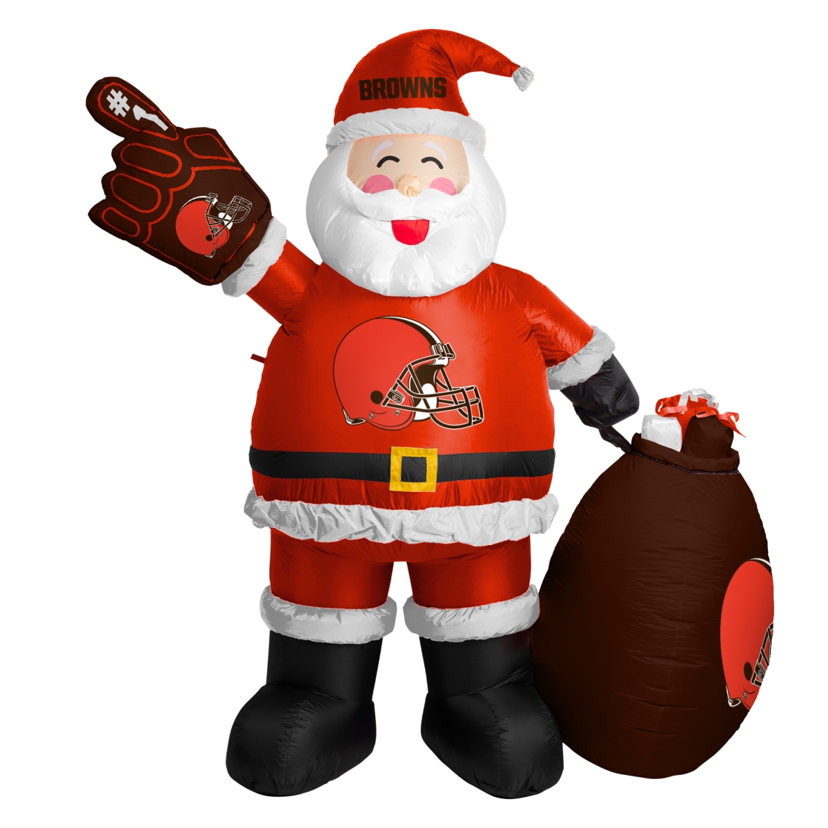 608-100-SC Cleveland Browns Santa Claus Yard Inflatable