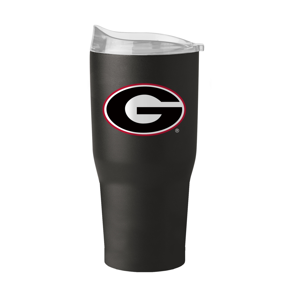 Picture of Logo Brands 142-S30PT-1A Georgia Alternate 30 oz Gameday Powder Coat Tumbler