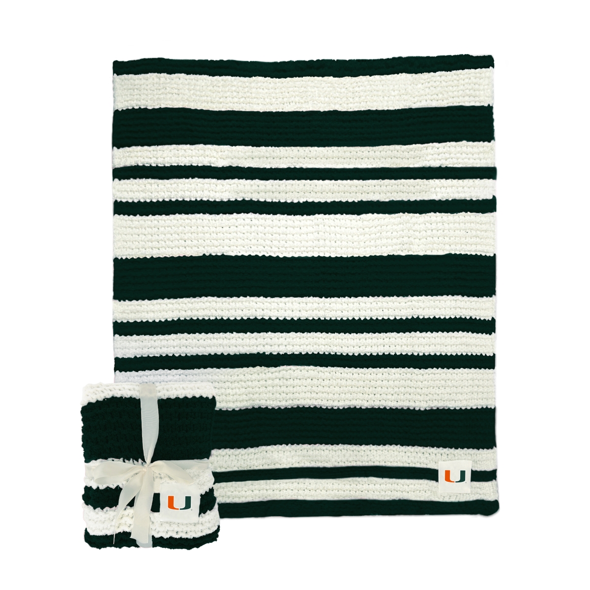 Picture of Logo Brands 169-282 50 x 60 in. Miami Cable Knit Throw