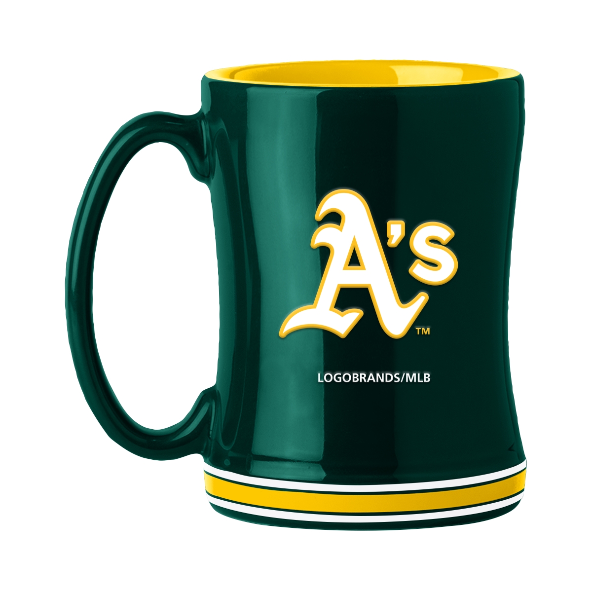 Picture of Logo Brands 521-C14RM Oakland Athletics 14 oz Relief Mug