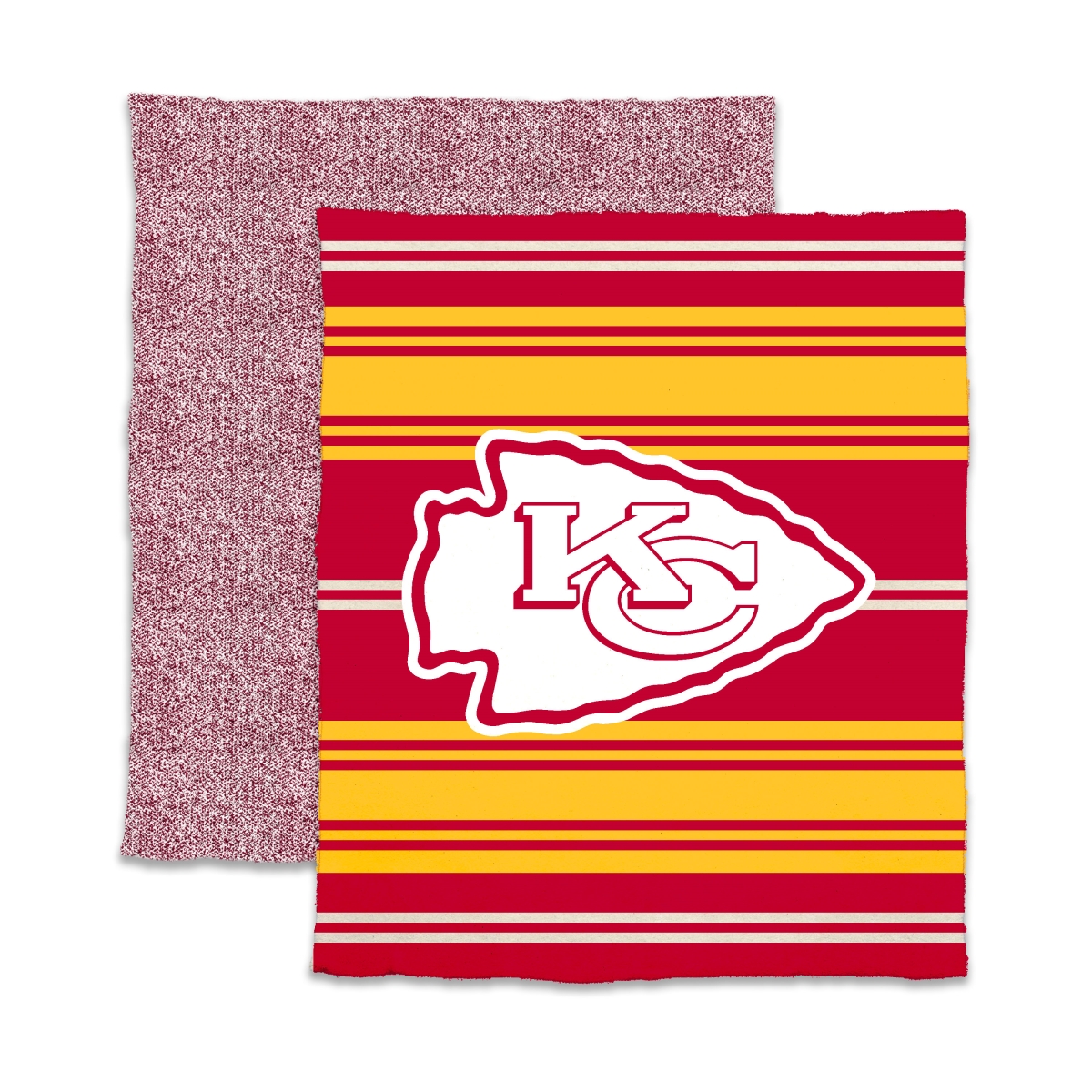 616-281-75 Kansas City Chiefs Luxe Full Color Stripe Dreams Throw
