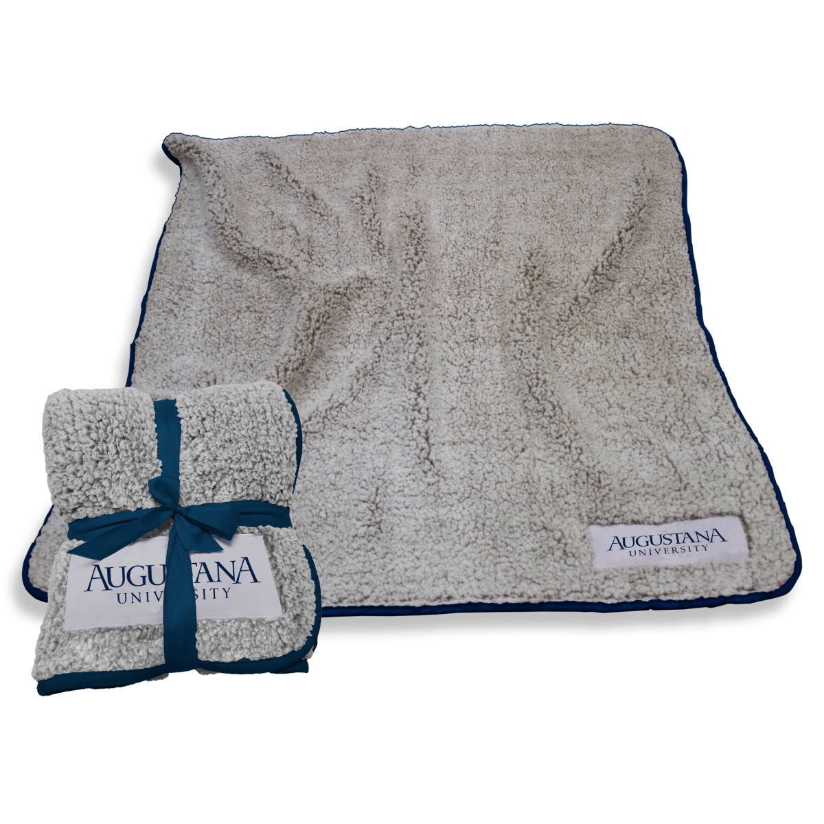Picture of Logo Brands 756-25F-1 Augustana University Navy Frosty Fleece