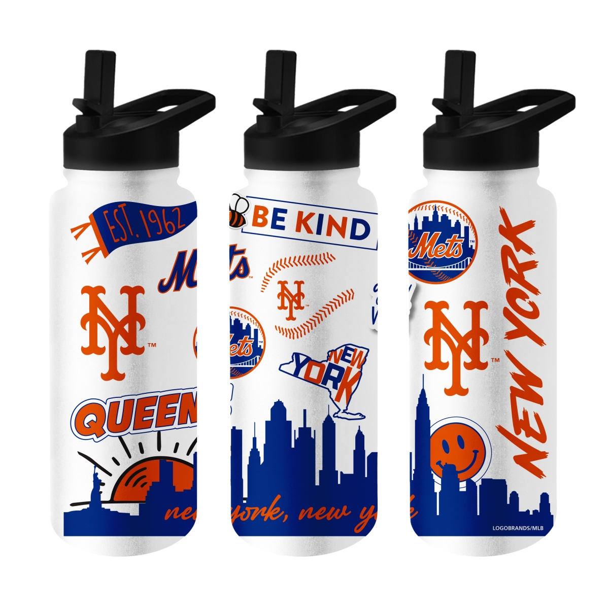519-S34QB-63 34 oz York Mets Native Quencher Bottle