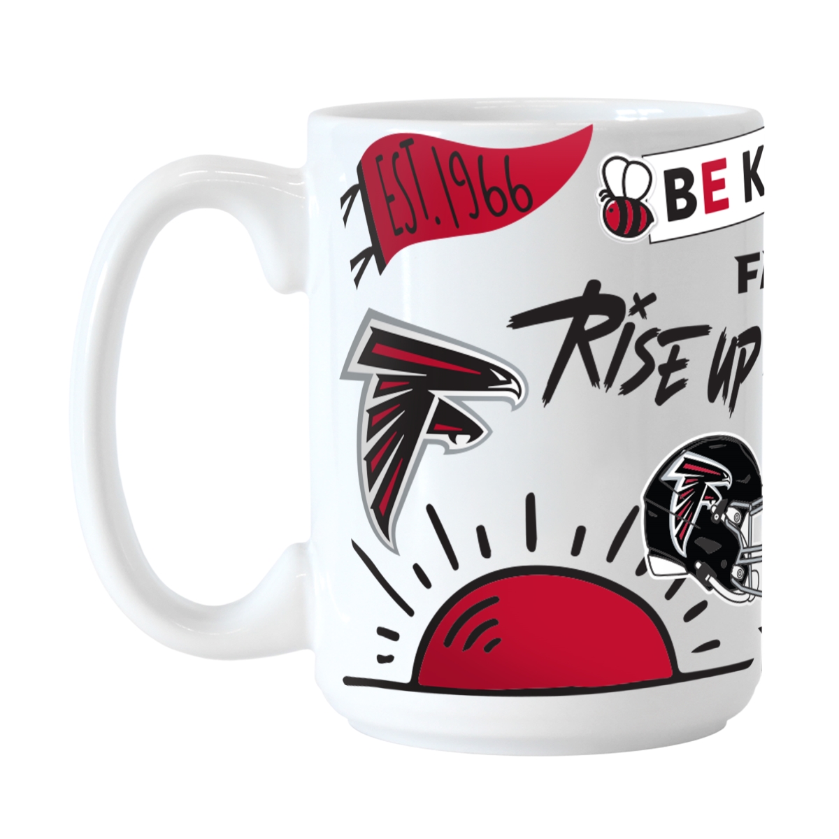 602-C15M-63 NFL Atlanta Falcons 15 oz Native Sublimated Mug