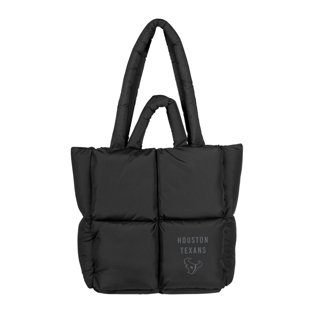 613-672-BLK Houston Texans Black Puff Tote