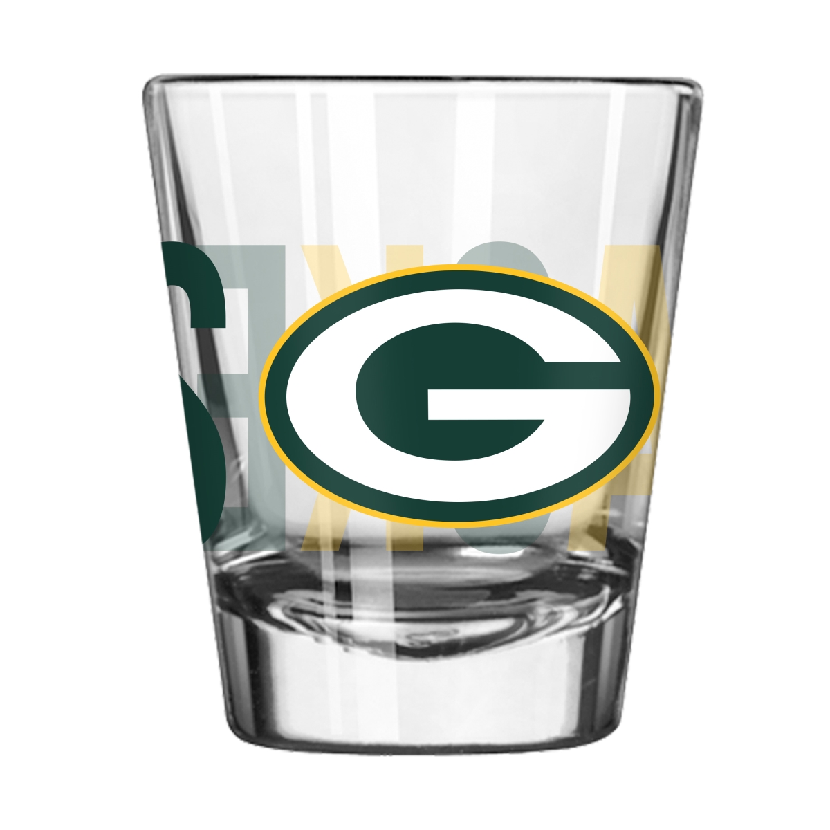 612-G2S-4 Green Bay Packers 2 oz Overtime Shot Glass