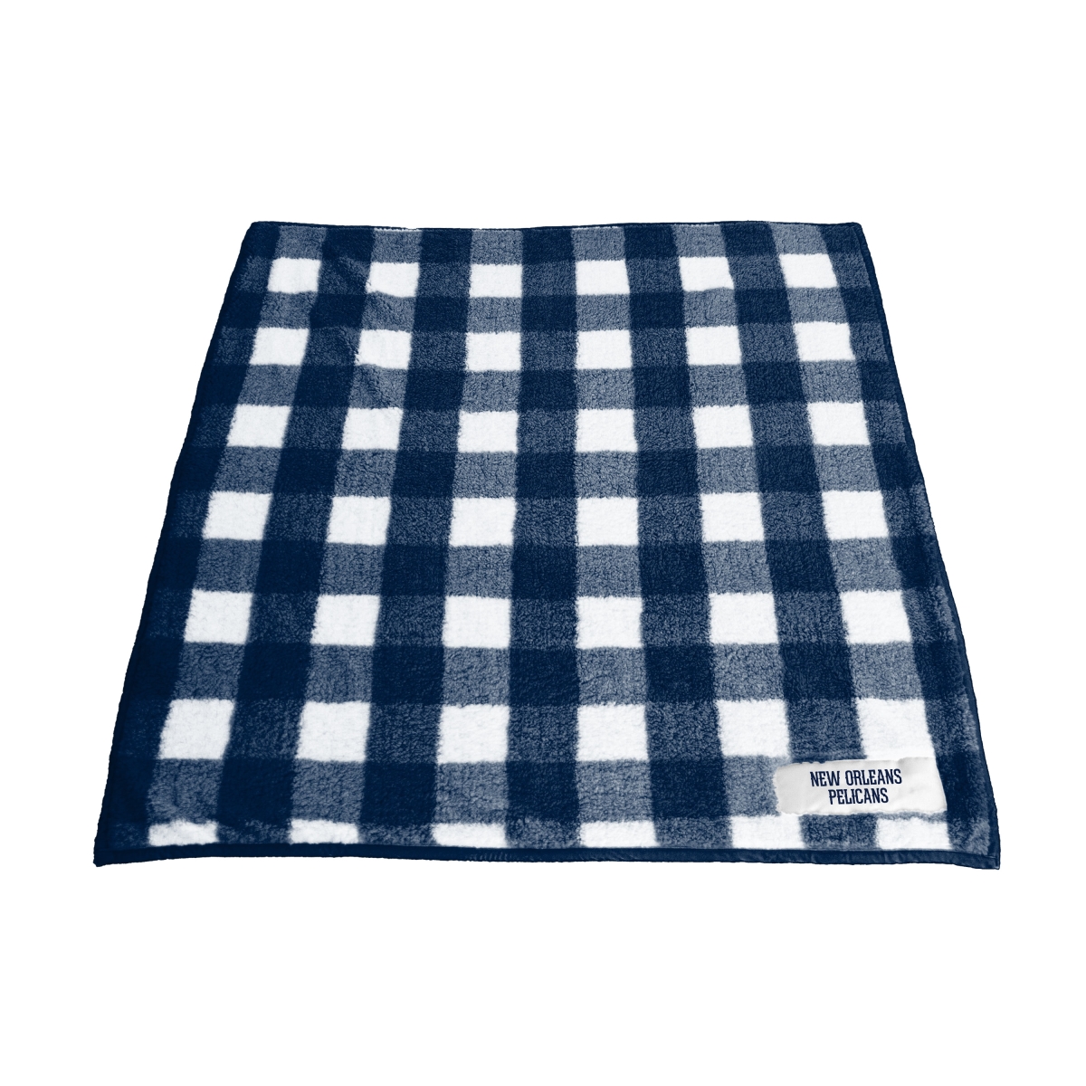 719-253 Orleans Pelicans Buffalo Check Frosty Fleece