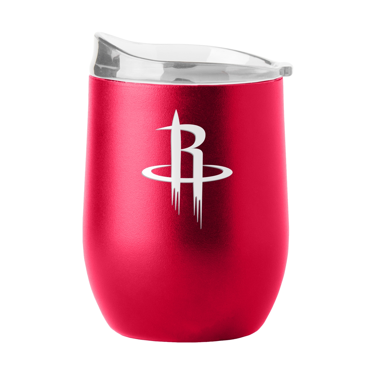 710-S16PB-34 Houston Rockets 16 oz Flipside Powder Coat Curved Beverage