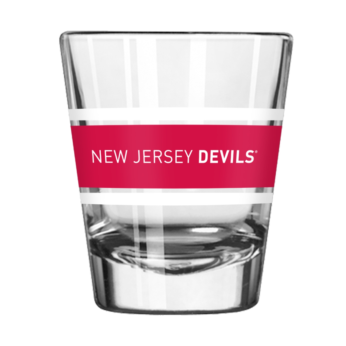 818-G2S-16   Jersey Devils 2 oz Stripe Shot Glass