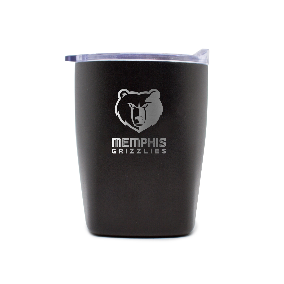 Picture of Logo Brands 714-S14PR-BLK-9 Memphis Grizzlies 10 oz Etch Powdercoat Rocks Tumbler