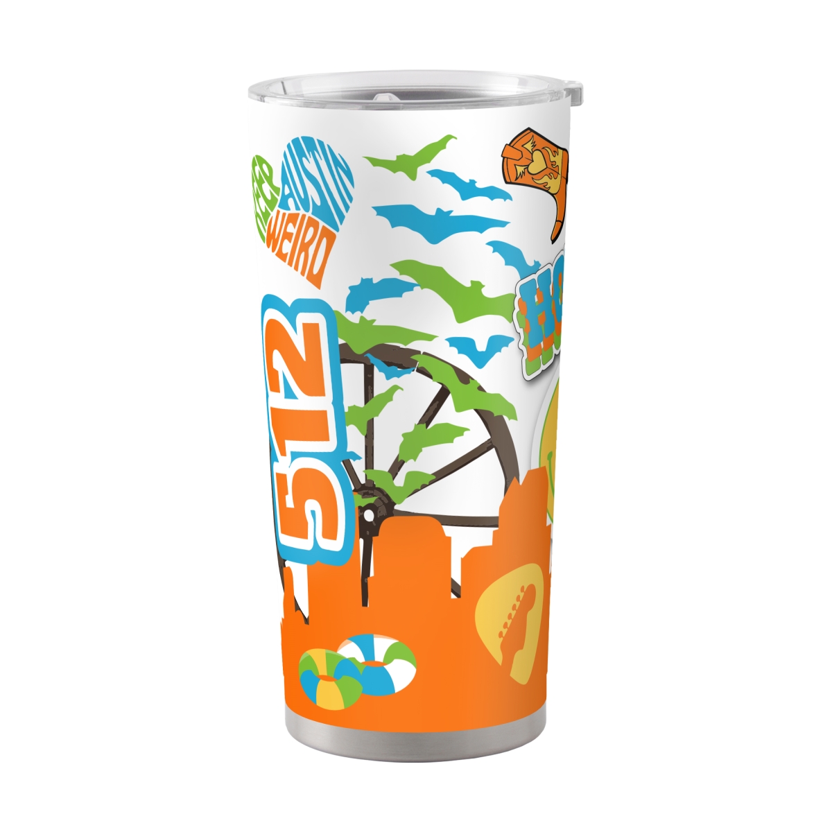 C4876-S20PT-63 Austin 20 oz Native Powder Coat Tumbler