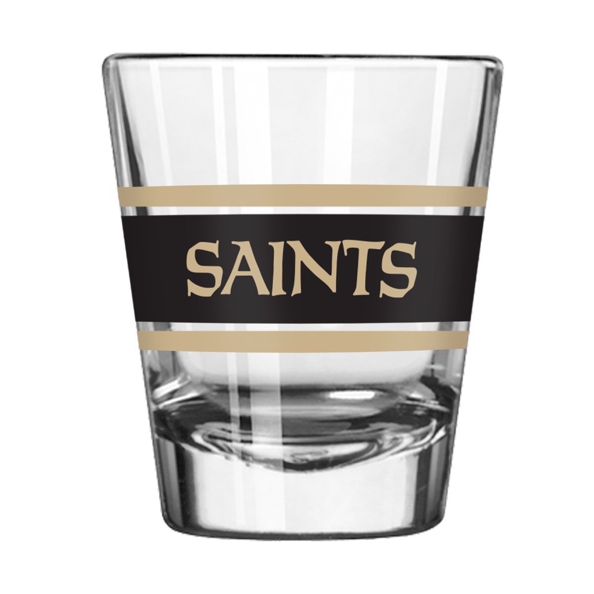 620-G2S-16 2 oz NFL Orleans Saints Stripe Shot Glass