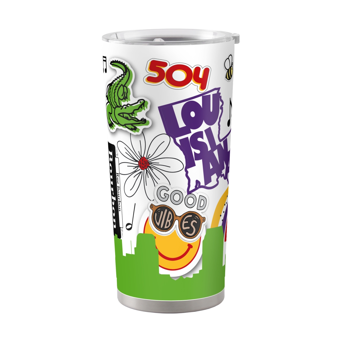 C4885-S20PT-63 Orleans 20 oz Native Powder Coat Tumbler