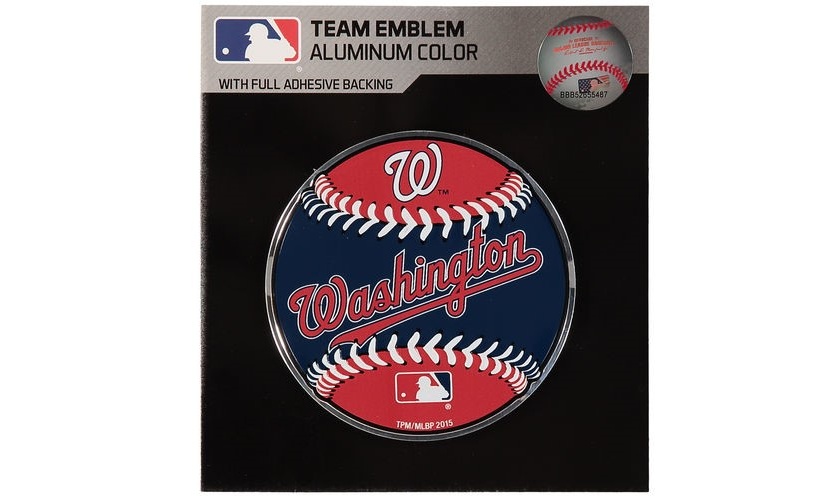 518-F606-BB Washington Nationals Embossed Color Baseball Emblem