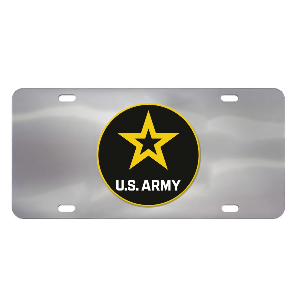 283-F114-CRM U.S. Army Chrome Diecast License Plate
