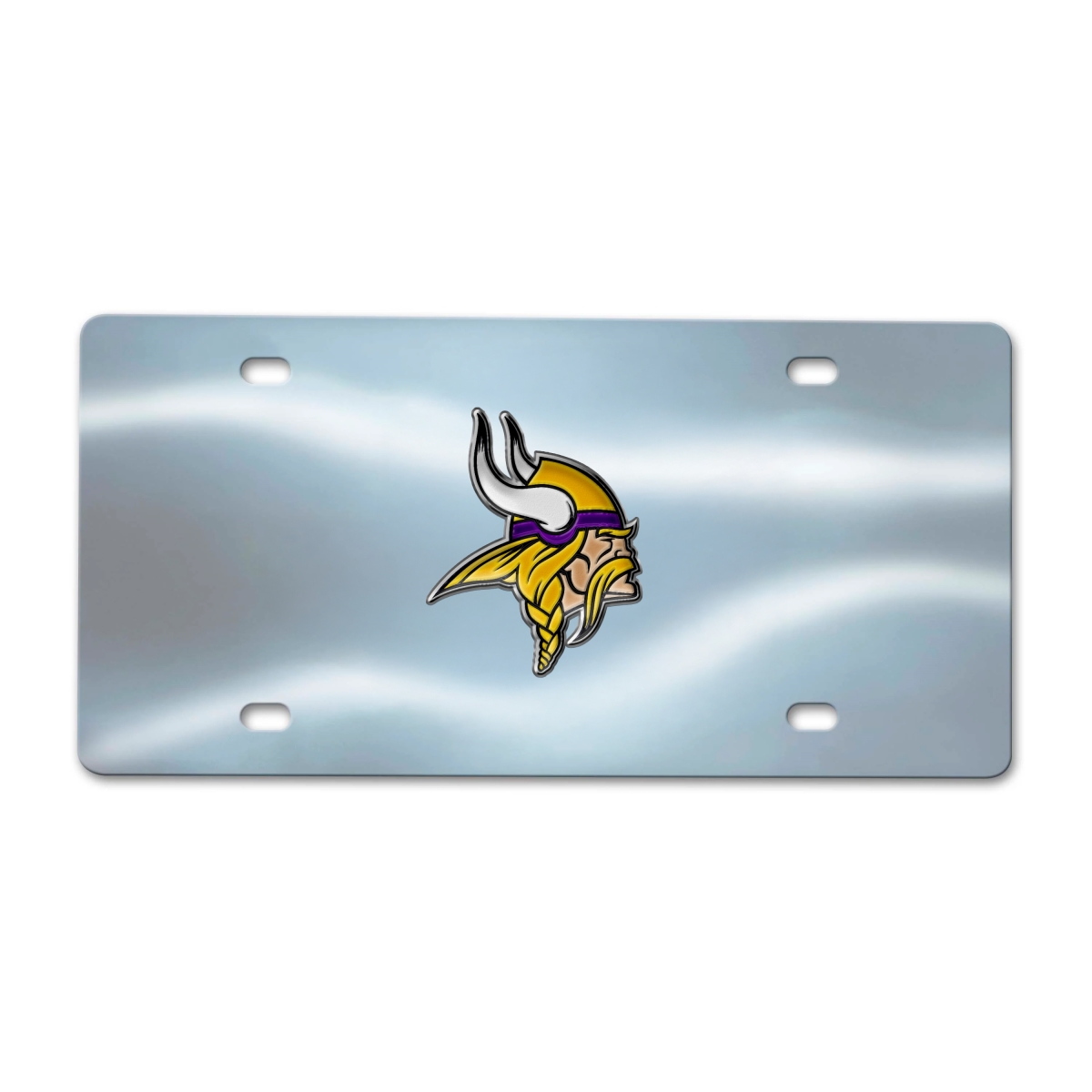 618-F114-CRM Minnesota Vikings Chrome Diecast License Plate