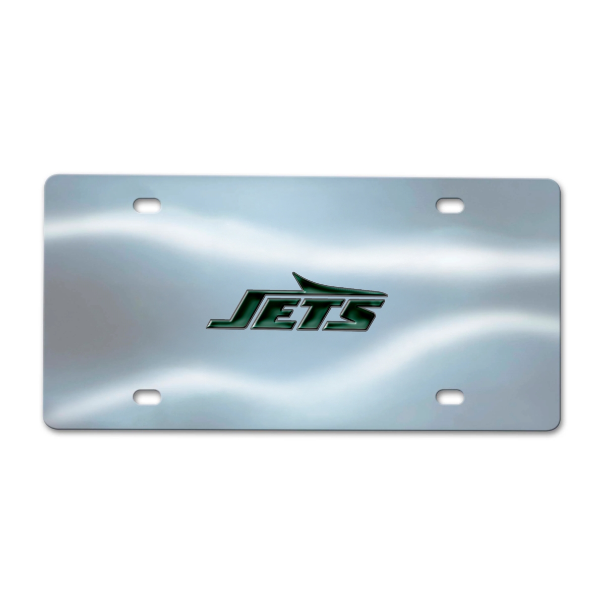 Logo Brands New York Jets Chrome Diecast License Plate