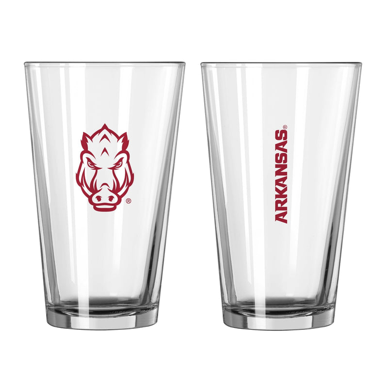 16 oz NCAA Arkansas Razorbacks Gameday Pint Glass