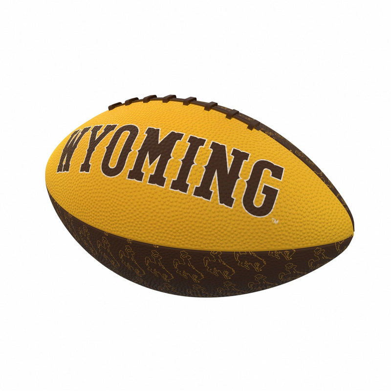 NCAA Wyoming Cowboys Repeating Mini-Size Rubber Football