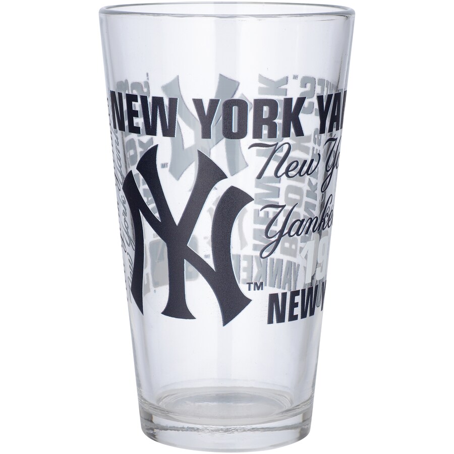 520-G16P-5 16 oz MLB New York Yankees Spirit Pint Glass -  Logo Chair