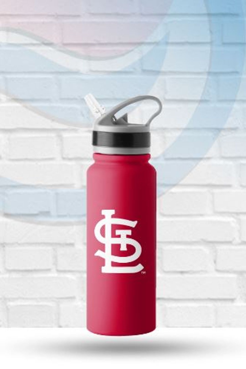 25 oz MLB St Louis Cardinals Stainless Single Wall Flip Top Bottle