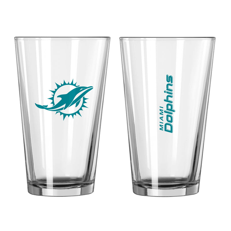 16 oz NFL Miami Dolphins Gameday Pint Glass