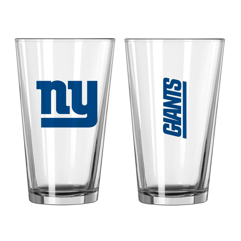 621-G16P-1 16 oz NFL New York Giants Gameday Pint Glass -  Logo Chair