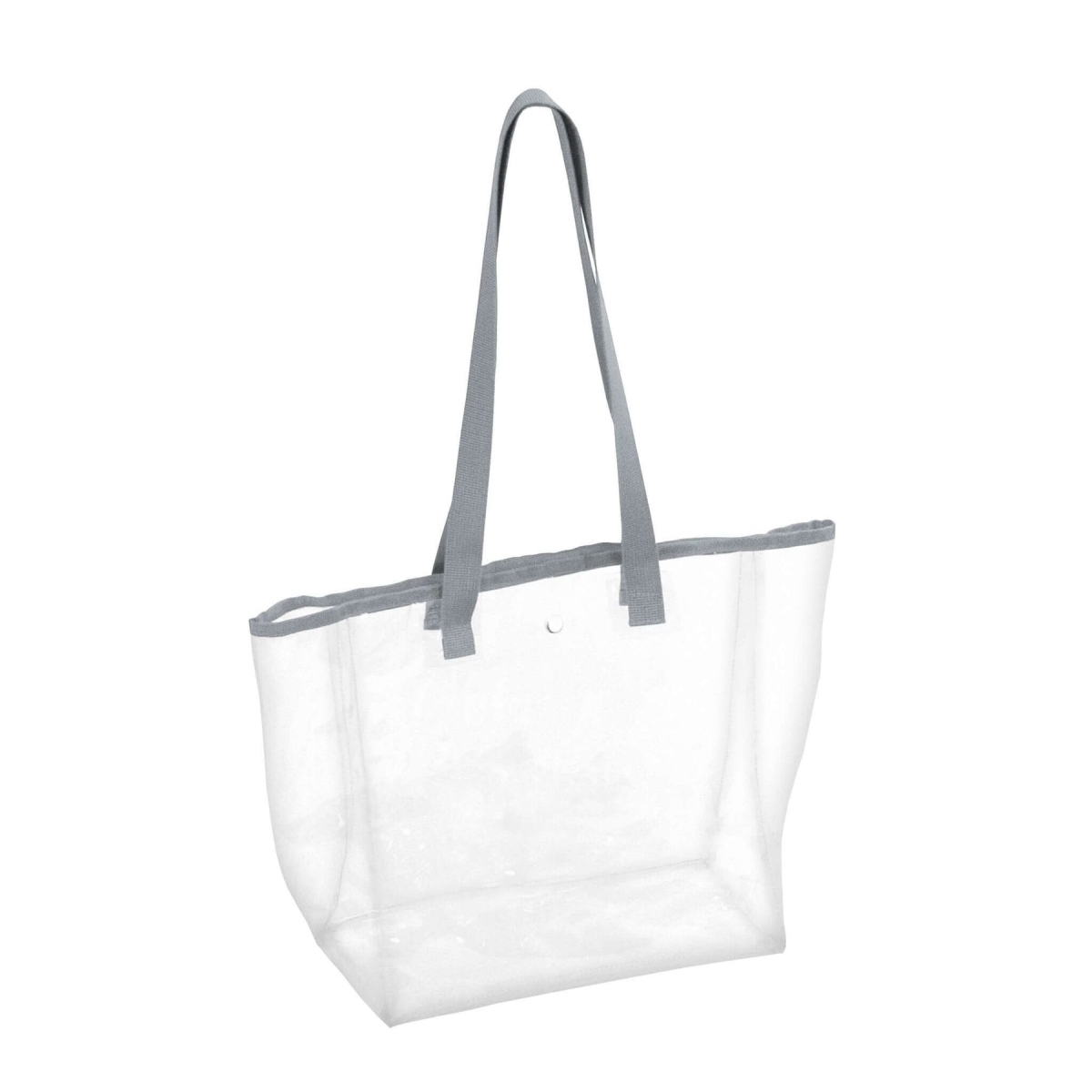 001-65P-GRAY Plain Gray Stadium Clear Bag