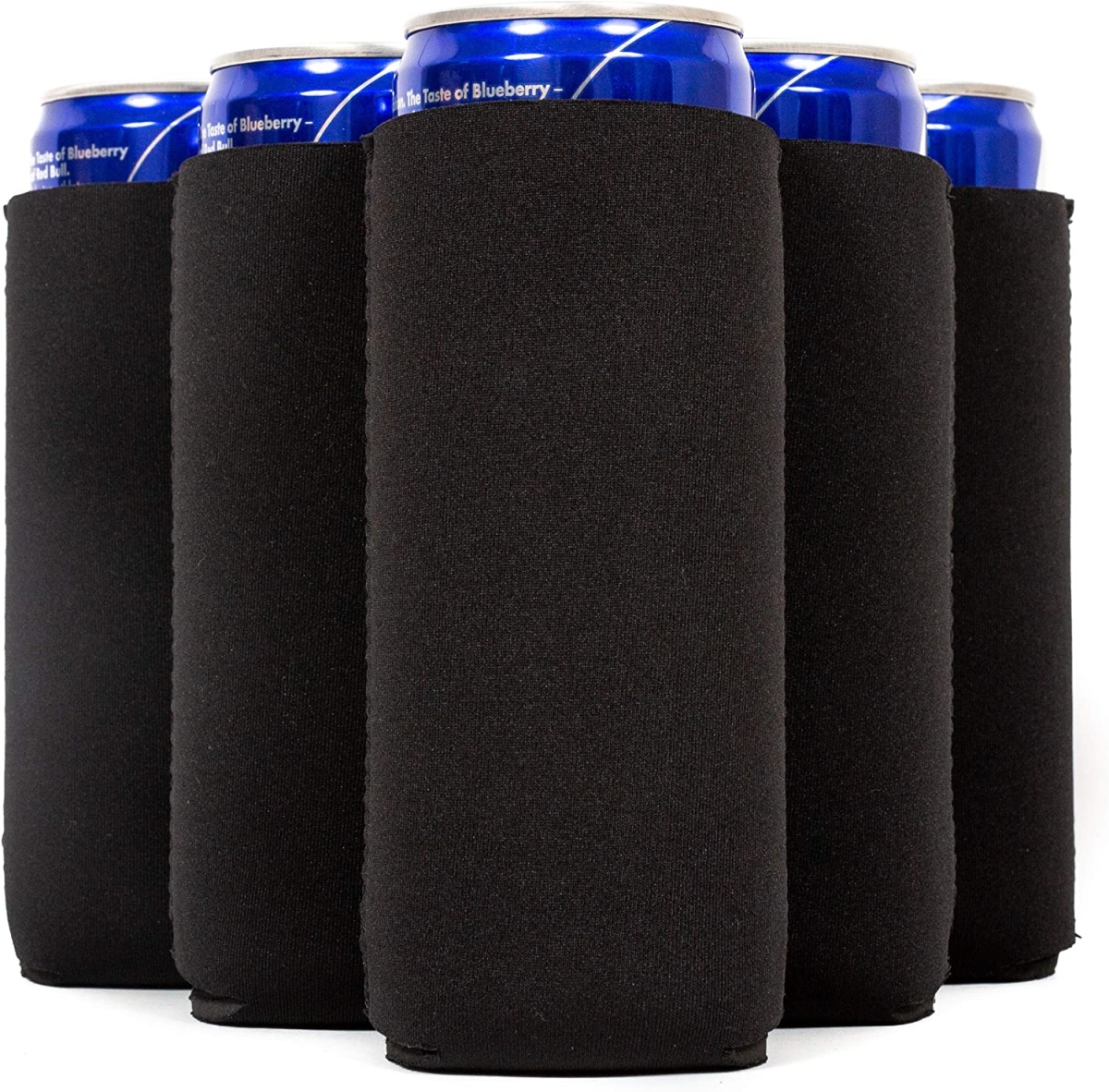 Picture of Logo Chair 001-782-BLK Plain Black Slim Coozie