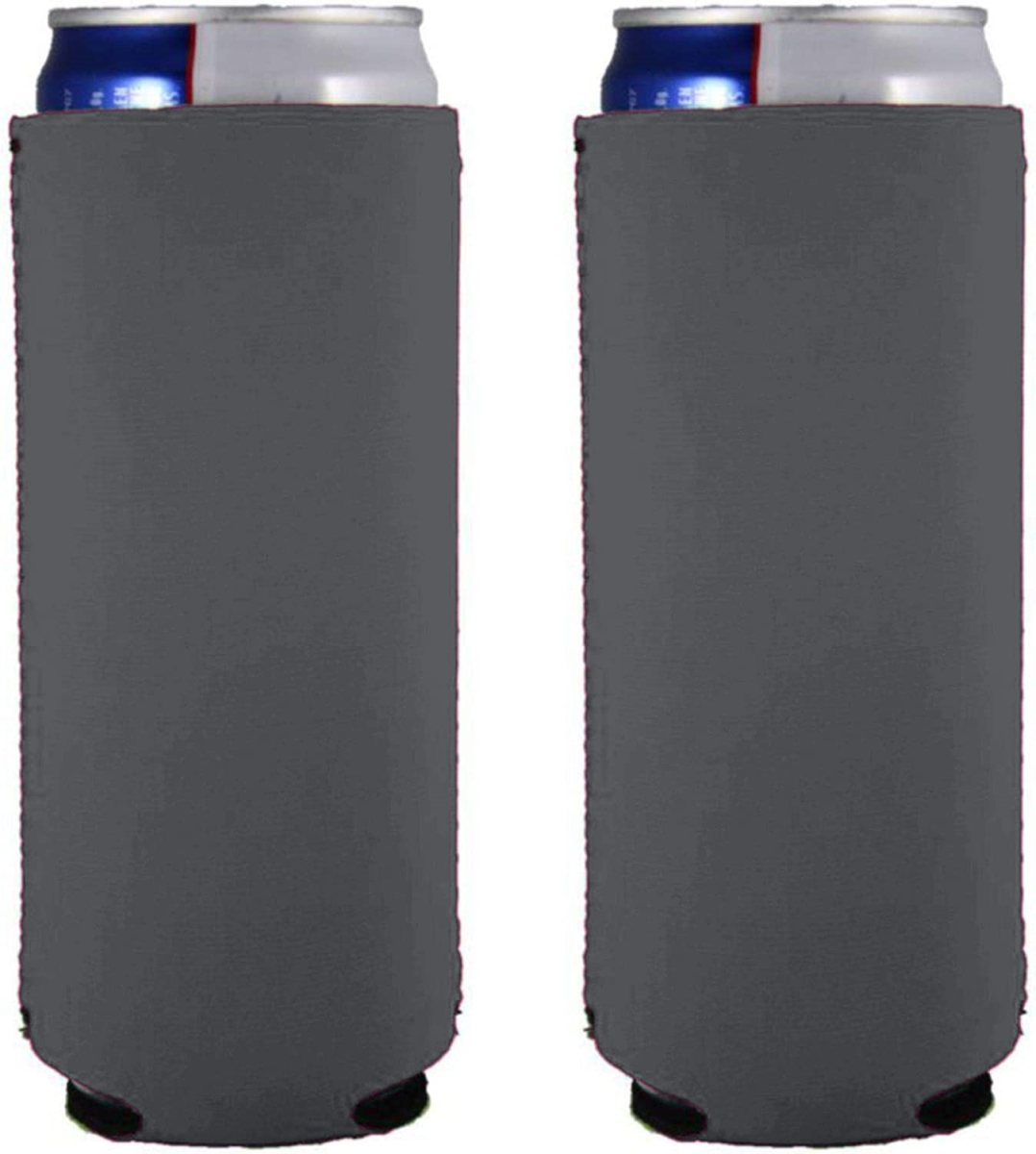 Picture of Logo Chair 001-782-CHR Plain Charcoal Slim Coozie