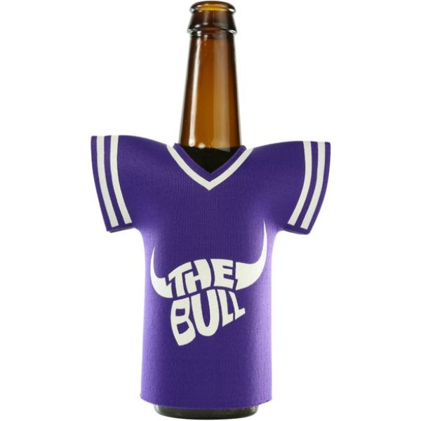 Picture of Logo Chair 001-791-PRP Plain Purple Jersey Bottle Coozie