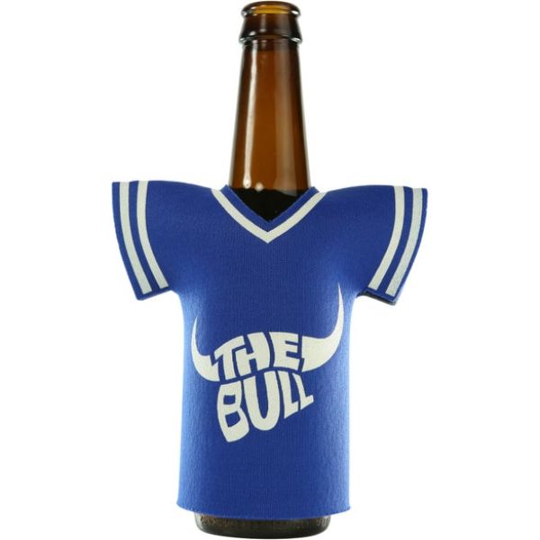 Picture of Logo Chair 001-791-RYL Plain Royal Jersey Bottle Coozie