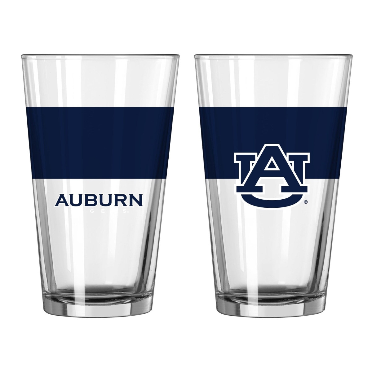 16 oz NCAA Auburn Colorblock Pint Glass