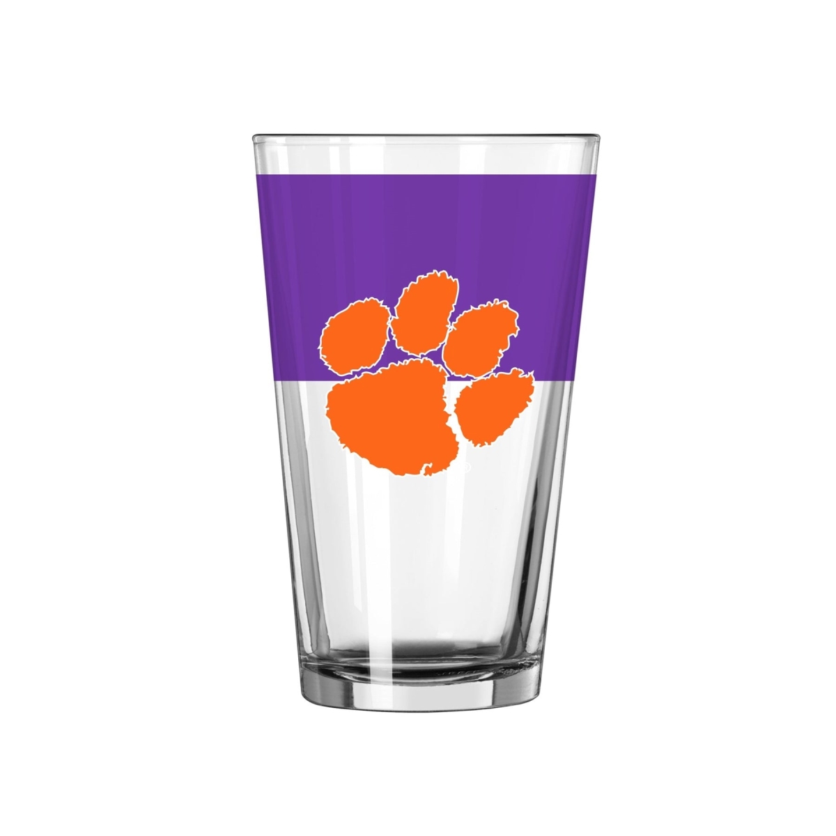 16 oz NCAA Clemson Colorblock Pint Glass