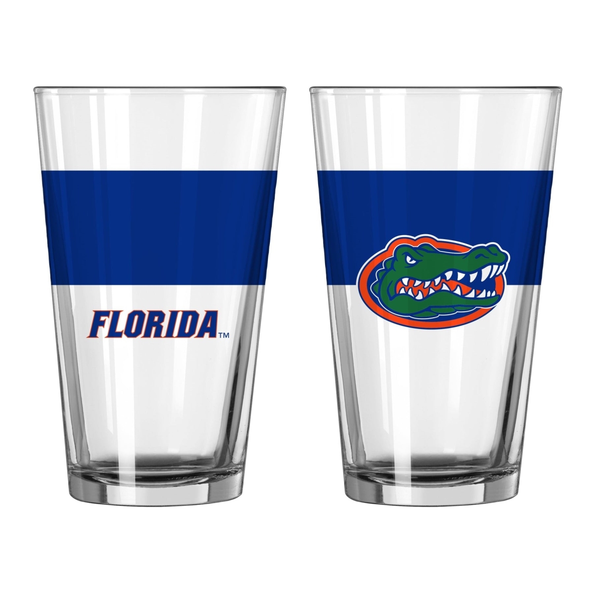 16 oz NCAA Florida Colorblock Pint Glass