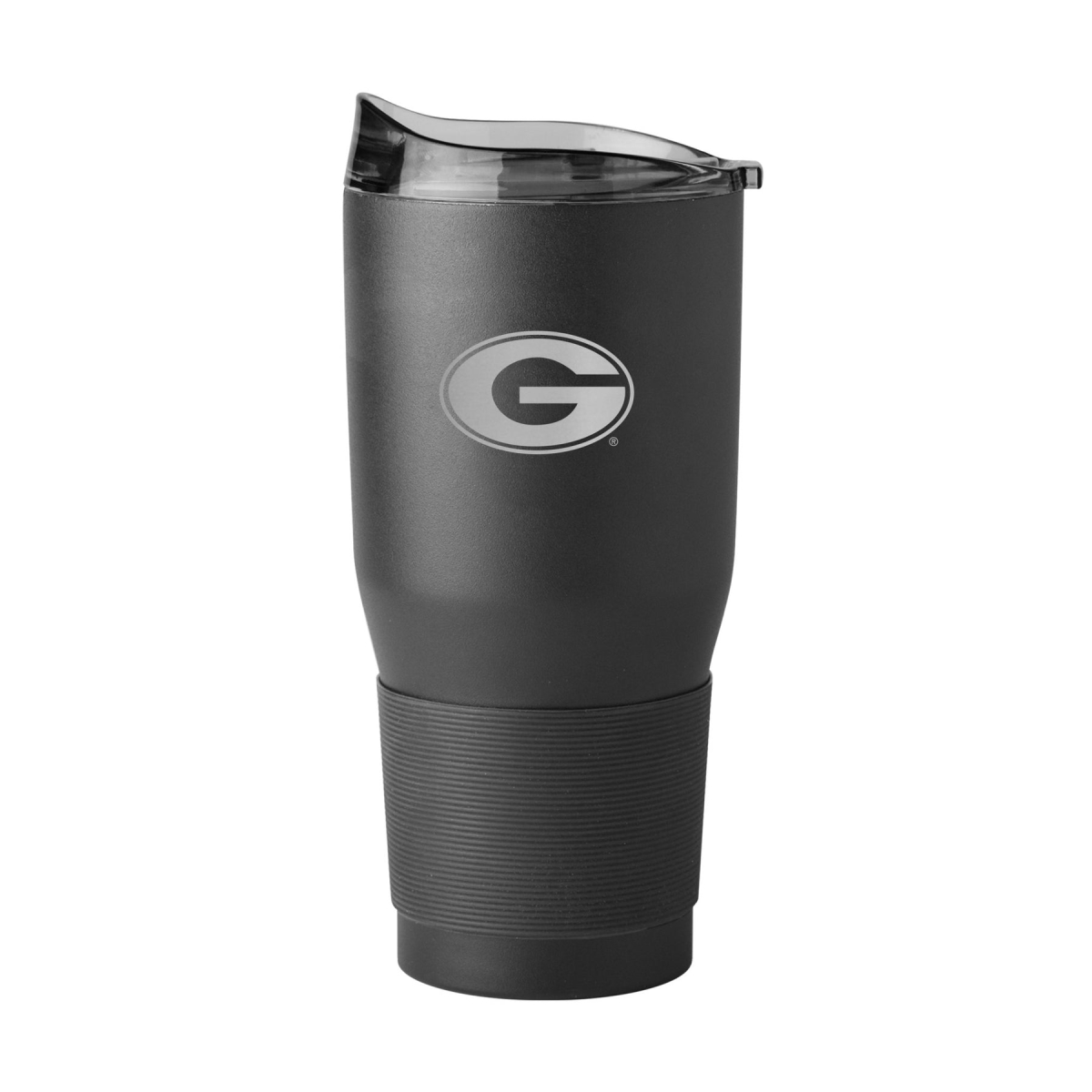 30 oz NCAA Georgia Etch Black Powder Coat Tumbler