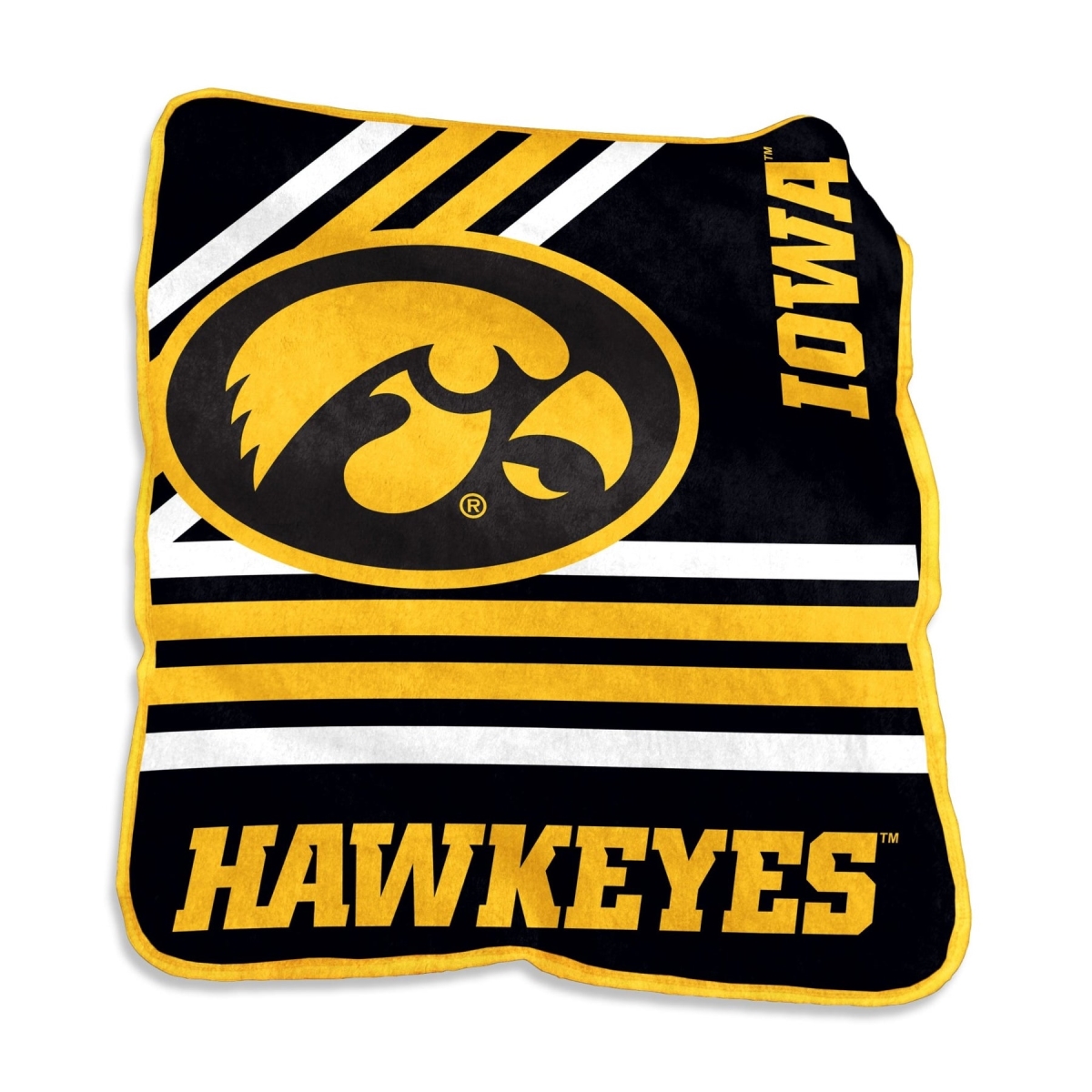 155-26C 50 x 60 in. NCAA Iowa Hawkeyes Raschel Throw